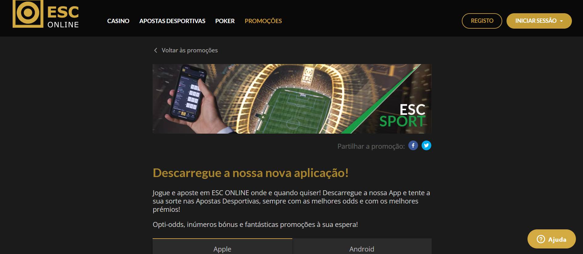 Aplicação Móvel ESC Online